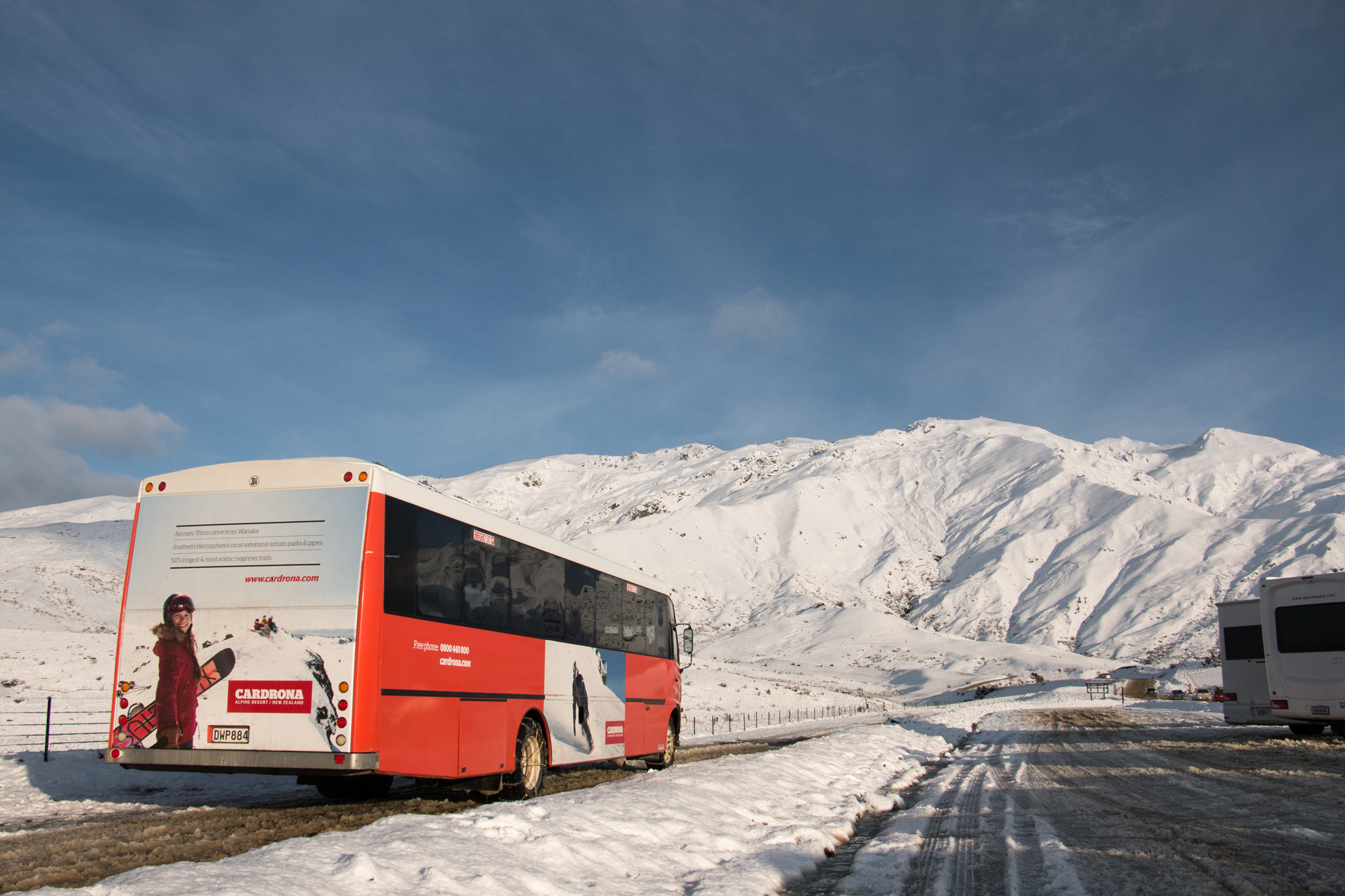 Cardrona-Queenstown ski field-Mountain Transport-bus