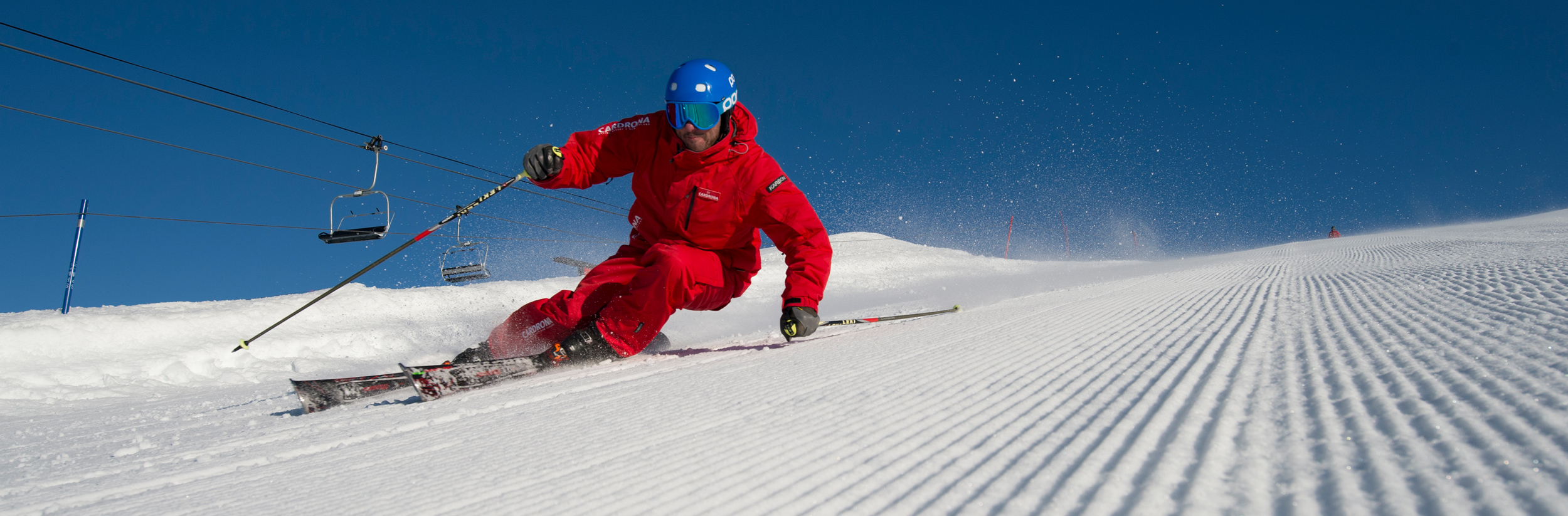 Cardrona Ski Instructor Cord Turn skilessons learntoski