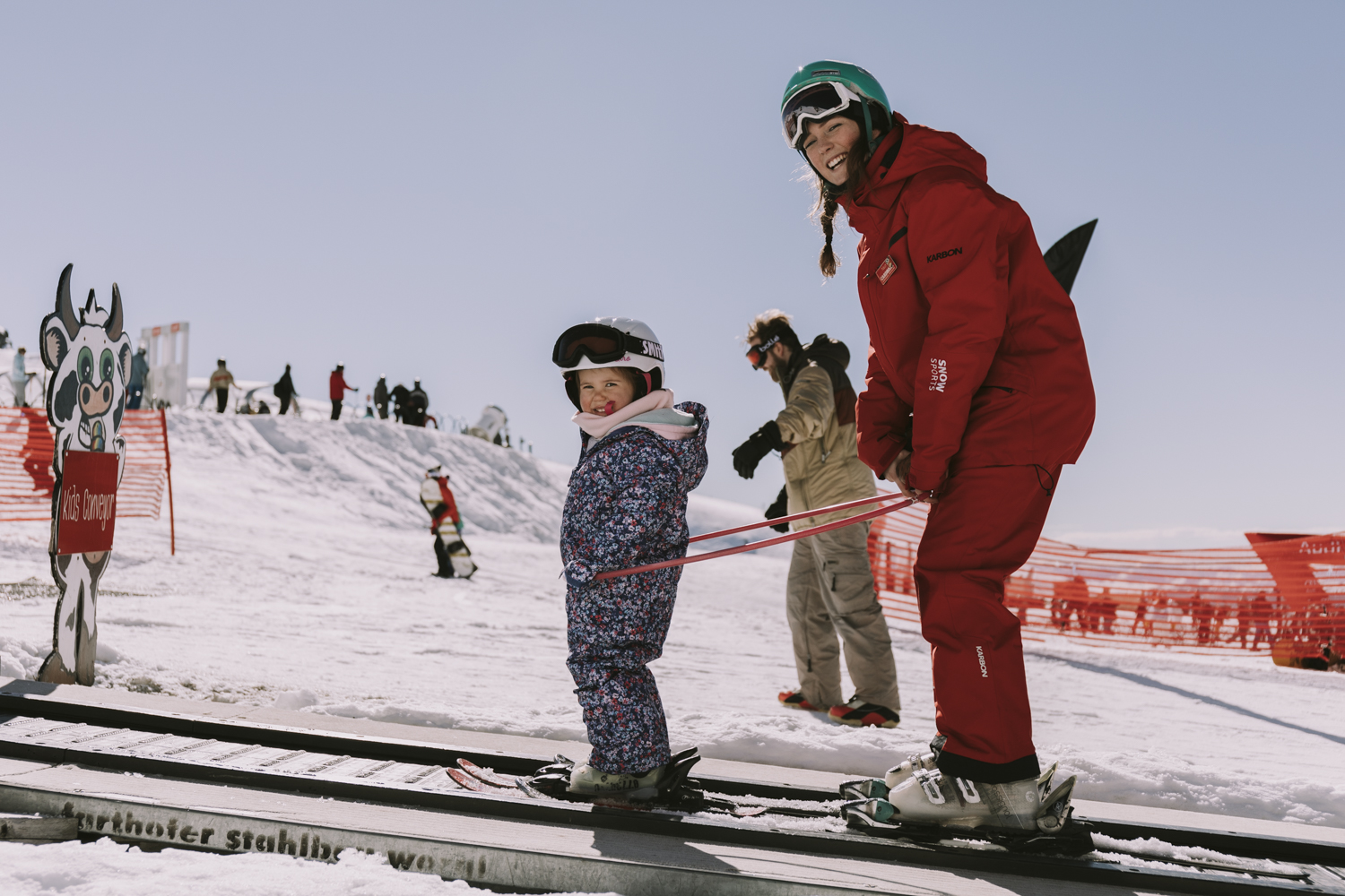 Cardrona ski snowboard kids lessons winter New Zealand ski school under 5s
