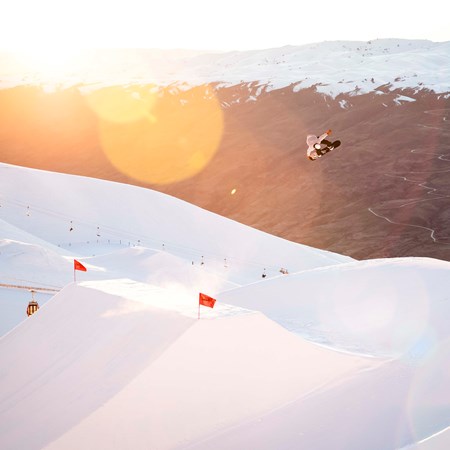 Cardrona Snowboard ski Parks Jump snow winter New Zealand 