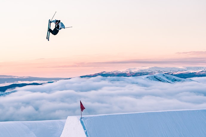 cardrona big air jump ski snowboard parks New Zealand 